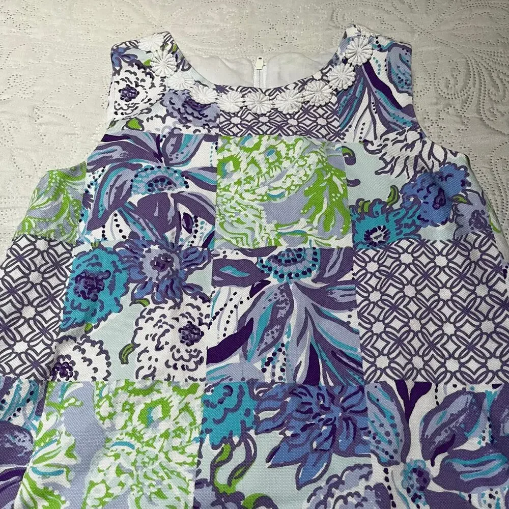 Lilly Pulitzer Multi Juicy Story Patch Shift Dress Size 10